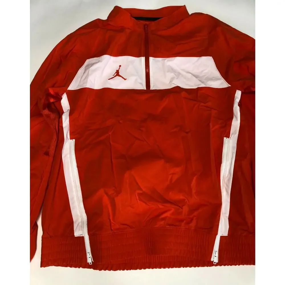 Nike Jordan Team Woven Long Sleeve New Jacket Orange Men's CD2218-820 Sz S